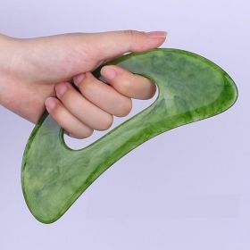 Gua Sha Massage Tool With Handle Resin Massage Tools Lymphatic Drainage Massager Body Shaping Gua Sha Tools - Green