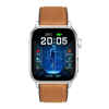 Medical Grade Healthcare Heart Rate ECG Sleep Sedentary Physiological Monitoring Smartwatch - Brown