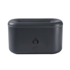 Drop Shipping 3D Flame Humidifier 300ML Ultrasonic Flame Aroma Diffuser Essential Oil Diffuser Top Sell - Black