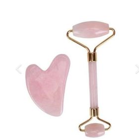 Natural Gem Rollers and Gem Stones To Grow Young Gracefully - Pink