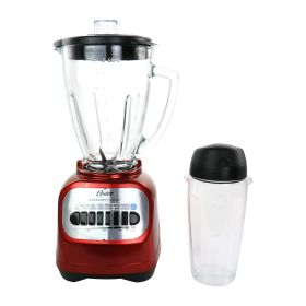 Oster Classic Series 2-in-1 6 Cup Red Blender with Smoothie Cup - Oster
