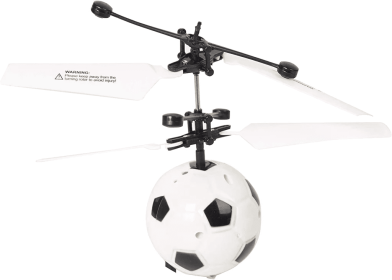 Magic Flying Football Toy for Adults Teens Built-in LED Light Helicopter Ball Toy for Flying Drone - KM6441