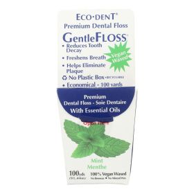 Eco-dent Gentlefloss Premium Dental Floss Mint - 100 Yards - Case Of 6 - Default