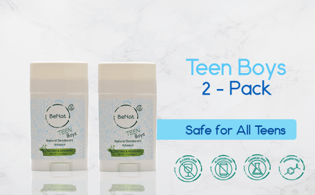 All-natural Deodorants for Kids & Teens - 2-Pack Teen Boys