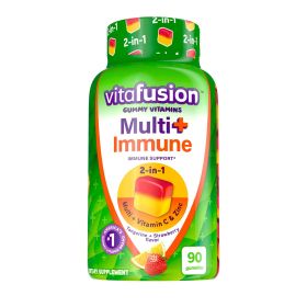 Vitafusion Gummy Vitamins;  Multi+ Immune Support 2-in-1 Benefits & Flavors;  90 Count - Vitafusion