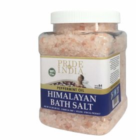 Himalayan Pink Bath Salt- Peppermint 40 oz (2.5Lb) Jar - Bath Salts