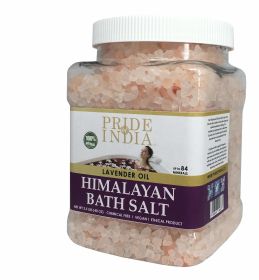 Himalayan Pink Bath Salt- Lavender 40 oz (2.5Lb) Jar - Bath Salts