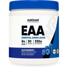 Nutricost EAA Powder 30 Servings (Blue Raspberry)- Amino Acids Supplement - eSupplements, llc