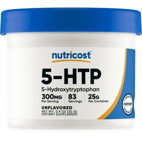 Nutricost 5-HTP Powder Mix 25 Grams (300mg Per Serving) - Non-GMO Supplement - eSupplements, llc