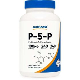 Nutricost P5P Vitamin B6 Supplement 100mg, 240 Capsules - Non-GMO, Gluten Free - eSupplements, llc