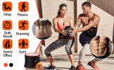 Silver Ion Sweat Slimming Waist Sauna Belt - Black