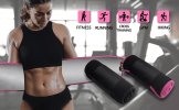 Silver Ion Sweat Slimming Waist Sauna Belt - Black