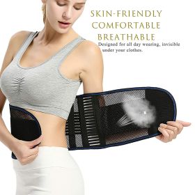 Spine Support Lumbar Waist Support - Black - L