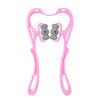 Neck Roller Massager 360¬∫ Rotatable Trigger Point Roller Portable Massager with 6 Balls for Neck Leg Thigh Foot Pain Relief - Pink