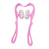 Neck Roller Massager 360¬∫ Rotatable Trigger Point Roller Portable Massager with 6 Balls for Neck Leg Thigh Foot Pain Relief - Pink