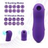 CLi-t Stimulation Rechargeable Licking&SuckinGToy for Women Couples Waterproof Vibrate Toy Clitorials Stimulator Toy for Women Adullt Toy Women - Purp