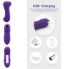 CLi-t Stimulation Rechargeable Licking&SuckinGToy for Women Couples Waterproof Vibrate Toy Clitorials Stimulator Toy for Women Adullt Toy Women - Purp