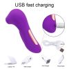 Clit Sucker Vibrator Blowjob Tongue Suck Licking G Spot Massage Clitoris Stimulator Nipple Sucking Erotic Sex Toys For Women Sex - Purple