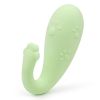 Massage Wireless remote control Automatic heating Silent 12 + 1 model Waterproof Silicone REMOTE WIRELESS. toy massager for remote couples - green