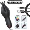 Sexy Toyzfor Women&Couple Licking&SuckinGToy for Women Female Silicone Multi-Speed VibratinGSuction Pump Female Lips Oral Tongue Massage Toy - black