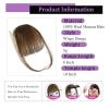 Clip on Bangs Fake Bangs Human Hair Wispy Bangs Clip in Hair Extensions - Color 3