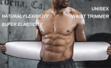 Silver Ion Sweat Slimming Waist Sauna Belt - Blue