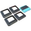 Height-Adjustable Step Aerobics Platform Fitness Equipment Stepper Trainer Exercise Step Platform with 4 Riser Green - as Pic