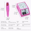20000 RPM Portable Electric Nail Drill Polisher: Manicure & Pedicure Set for Gel Polish Cleaning & Milling Cuticles - 11pcs Nail Drill Bits - Pink