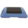16in Square Aerobic Step Platform with 4 Risers Adjustable Exercise Fitness Workout Stepper,Blue and Green - as Pic
