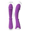 USB Rechargeable Portable 3 in 1 Massage Vibrator for Female Couple Interactive Toys Multi Powerful Vibranting Waterproof - purple