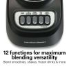 Hamilton Beach Smoothie Blender, 48 oz Jar, 12 Blending Functions, Black, 50180 - Hamilton Beach