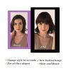 Clip on Bangs Fake Bangs Human Hair Wispy Bangs Clip in Hair Extensions - Color 3