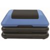 16in Square Aerobic Step Platform with 4 Risers Adjustable Exercise Fitness Workout Stepper,Blue and Green - as Pic