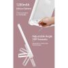 Makeup Mirror LED Light Mirror 3 Brightness Level Soft Light Rechargeable Mirror - White