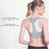 Posture Corrector for Men and Women, Adjustable Upper Back Brace for Clavicle Support - Gray - S