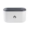 Drop Shipping 3D Flame Humidifier 300ML Ultrasonic Flame Aroma Diffuser Essential Oil Diffuser Top Sell - White