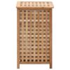 Laundry Bin 15.4"x15.4"x25.6" Solid Wood Walnut - Brown