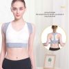 Posture Corrector for Men and Women, Adjustable Upper Back Brace for Clavicle Support - Gray - S