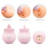 2022 New Frequency Vibration SuckinGModes-Waterproof Hand Wand Massager with Multi Function,Medical Silicone,Rechargeable USB - pink