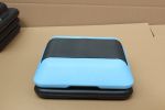 Height-Adjustable Step Aerobics Platform Fitness Equipment Stepper Trainer Exercise Step Platform with 4 Riser Blue - as Pic