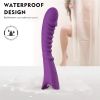 USB Rechargeable Portable 3 in 1 Massage Vibrator for Female Couple Interactive Toys Multi Powerful Vibranting Waterproof - purple