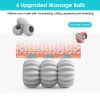 Neck Roller Massager 360¬∫ Rotatable Trigger Point Roller Portable Massager with 6 Balls for Neck Leg Thigh Foot Pain Relief - Blue