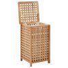 Laundry Bin 15.4"x15.4"x25.6" Solid Wood Walnut - Brown