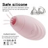 USB Rechargeable Small Shell Sucking Mini Massage Vibrator Female Sucker - Pink