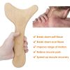 Wood Therapy Massage Tool Lymphatic Drainage Paddle Wooden Scraping Tools Therapy Massager - Wooden