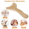 Wood Therapy Massage Tool Lymphatic Drainage Paddle Wooden Scraping Tools Therapy Massager - Wooden