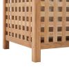 Laundry Bin 15.4"x15.4"x25.6" Solid Wood Walnut - Brown