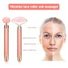Vibra Beauty Vibrating Gemstone Roller And Magical Skin Care Massager - PINK CRYSTAL