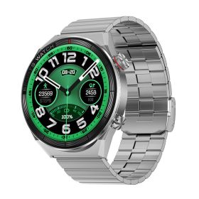 Smart Watch Bluetooth Calling Heart Rate Music Playback (Option: Silver Steel)