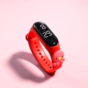 LED Electronic Watch Student Cute Doll Luminous (Option: Red Octopus)